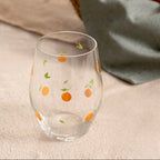 Jogo 6 Copos Sante Stemless Wine em Cristal Ecológico 455ml Laranja
