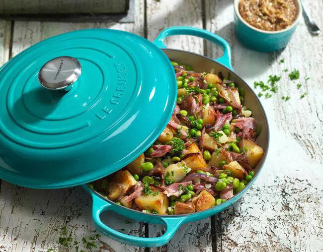 Caçarola Buffet Signature Azul Caribe 3,2L 30cm Le Creuset