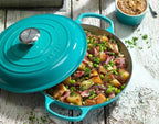 Caçarola Buffet Signature Azul Caribe 3,2L 30cm Le Creuset