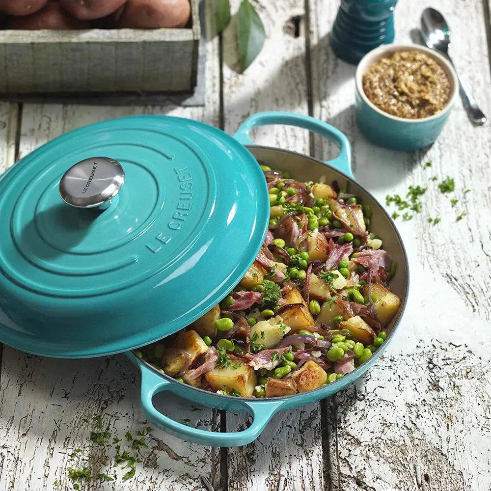 Caçarola Buffet Signature Azul Caribe 3,2L 30cm Le Creuset