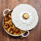 Caçarola Buffet Signature Petal Branco 2,2L 26cm Le Creuset