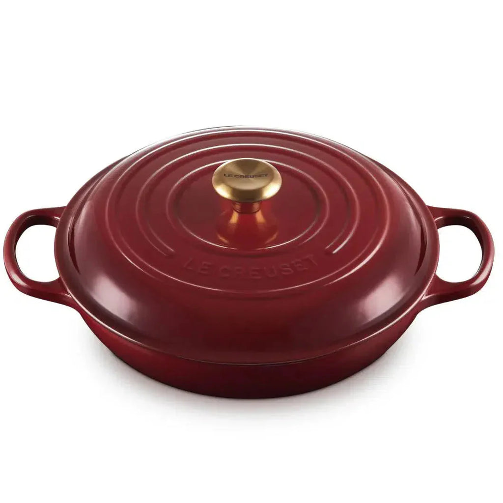 Caçarola Buffet Signature Rhone com Pegador Dourado 3,2L 30cm Le Creuset