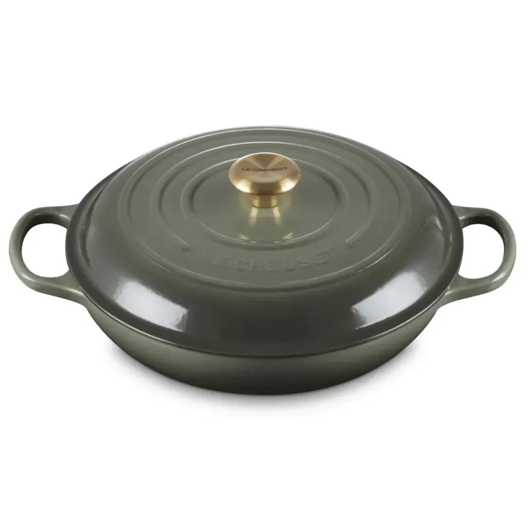 Caçarola Buffet Signature Thyme com Pegador Dourado 3,2L 30cm Le Creuset