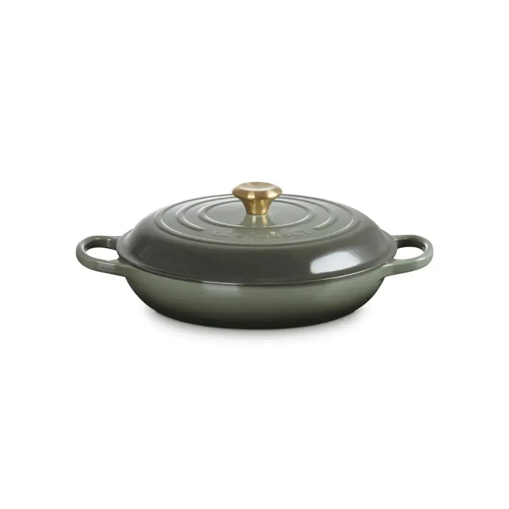 Caçarola Buffet Signature Thyme com Pegador Dourado 3,2L 30cm Le Creuset
