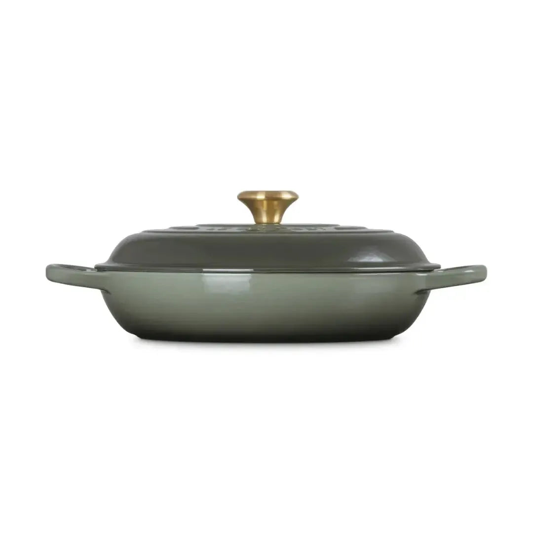 Caçarola Buffet Signature Thyme com Pegador Dourado 3,2L 30cm Le Creuset