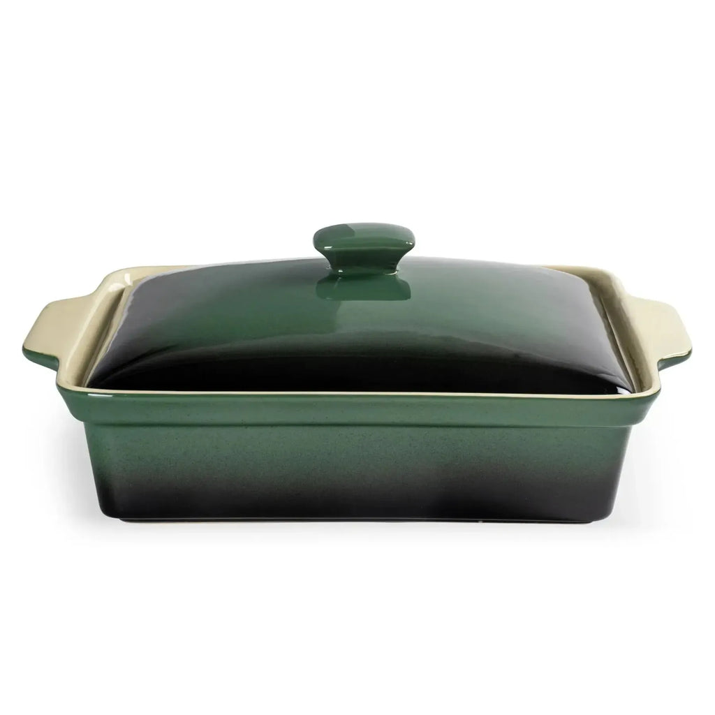 Caçarola Cerâmica Cinza Degradê 33x22x11,3cm Atmosfera