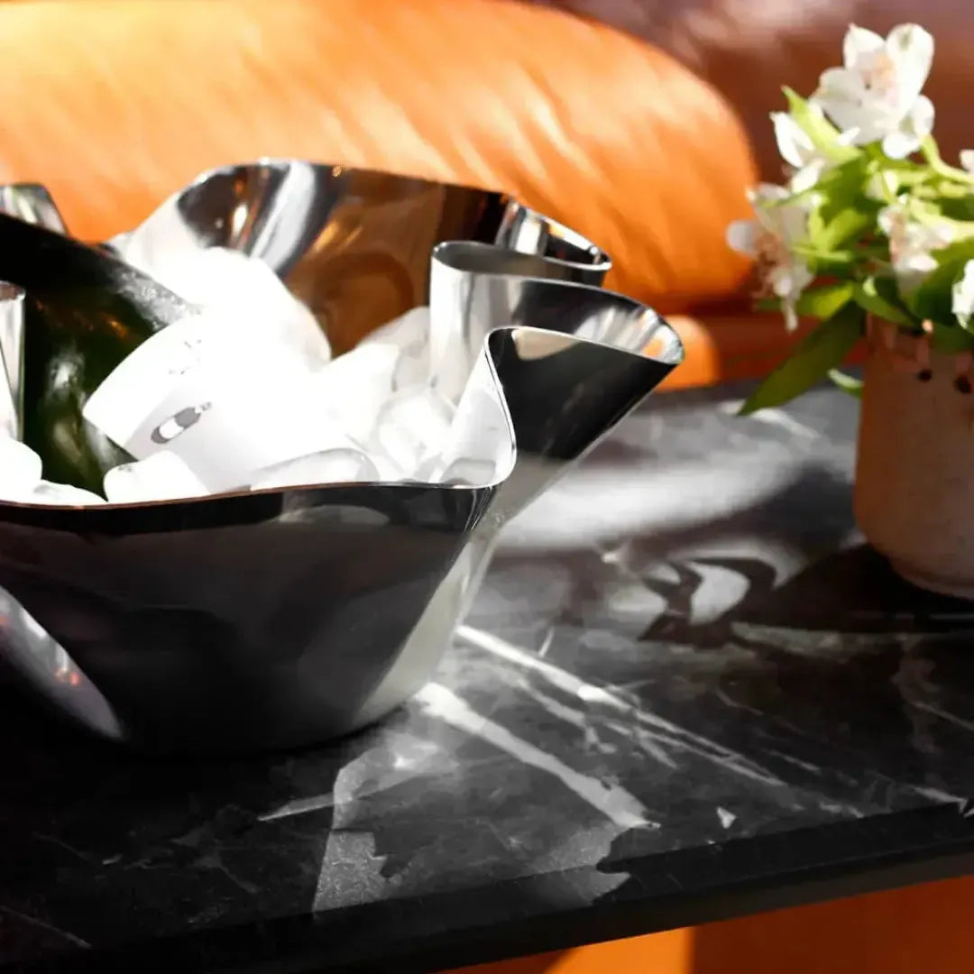 Cachepot / Fruteira / Balde Gelo Fiori Inox Riva
