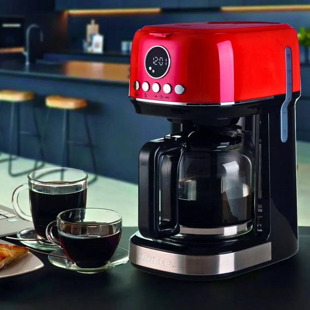 Cafeteira Americana Moderna Vermelha 15 Xícaras 127V 900W Ariete