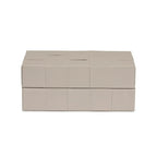 Caixa em MDF com Revestimento PU Interno Aveludado Cinza 4x10x6cm Mart