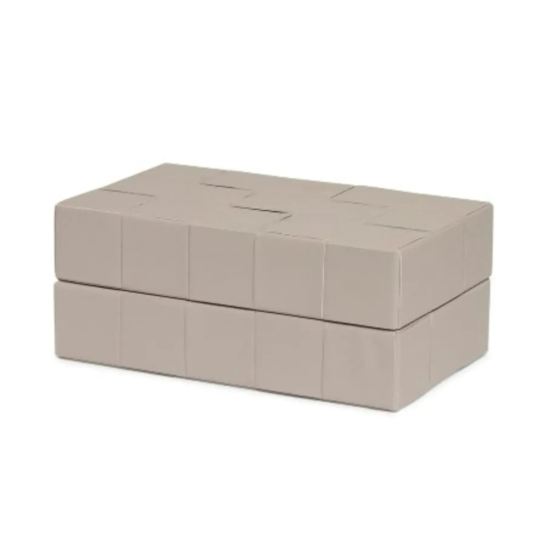 Caixa em MDF com Revestimento PU Interno Aveludado Cinza 4x10x6cm Mart