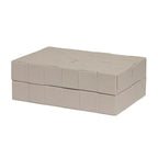 Caixa em MDF com Revestimento PU Interno Aveludado Cinza 4x12x8cm Mart