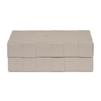 Caixa em MDF com Revestimento PU Interno Aveludado Cinza 4x12x8cm Mart
