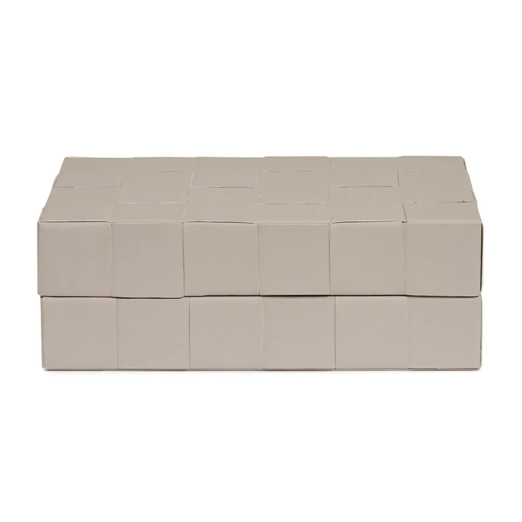 Caixa em MDF com Revestimento PU Interno Aveludado Cinza 4x12x8cm Mart