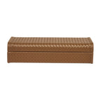 Caixa em MDF com Revestimento PU Marrom 8,5x36x18cm Mart