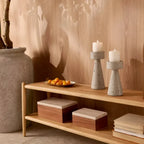 Caixa em Madeira com Tampa de Mármore 12x26x17cm Mart