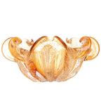 Centro de Mesa Decorativo Vidro Italy Ambar 23,5x11cm