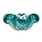 Centro de Mesa Decorativo Vidro Italy Tiffany 21x10cm