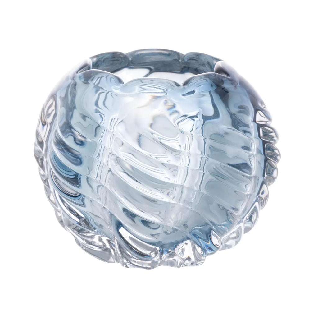 Centro de Mesa Decorativo de Vidro Italy Murano Azul 12x12x9,5cm