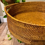 Cesta Oval em Rattan Bahali 56x46x15cm