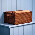 Cesta para Armazenamento em Rattan Bahali 30x25x23cm