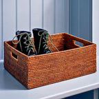 Cesta para Armazenamento em Rattan Bahali 30x25x23cm