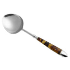 Colher para Servir Tartaruga Aço Inox Com Cabo Resina Wolff 28cm