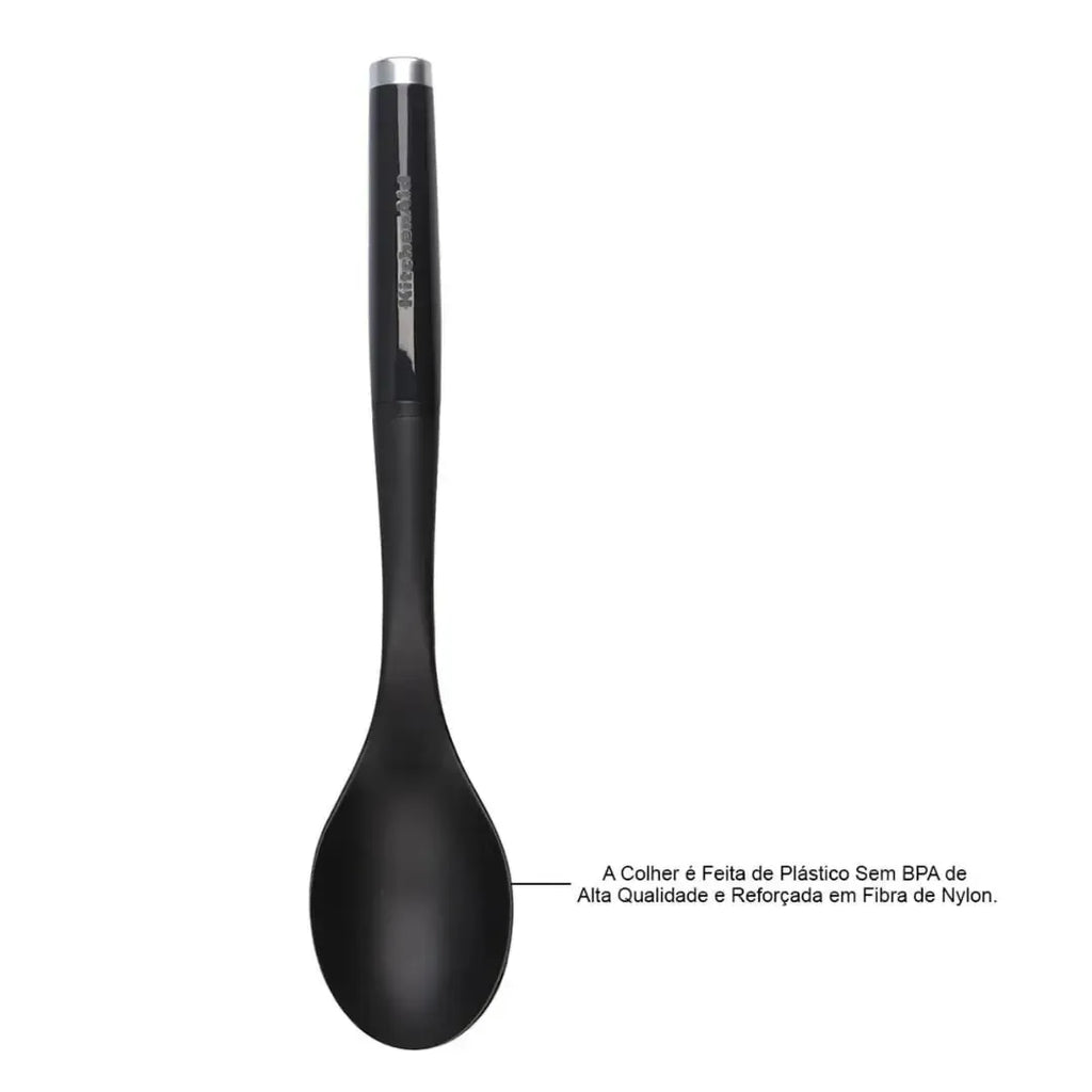 Colher para Servir de Nylon Preta KitchenAid
