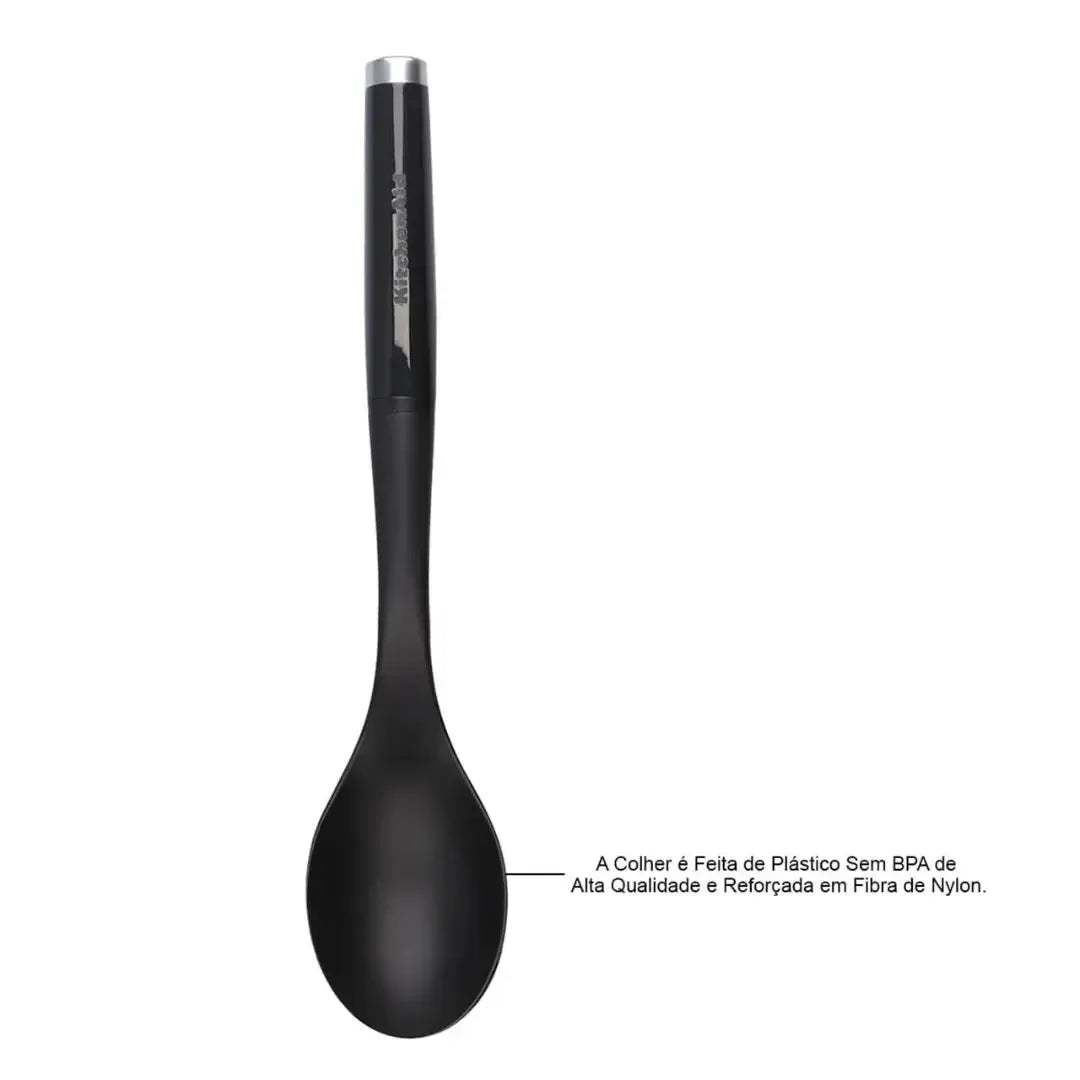 Colher para Servir de Nylon Preta KitchenAid