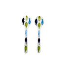 Conjunto 02 Talheres para Salada Melamina Desenho Peixe 33,4x9,2x2,5cm