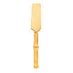 Conjunto 03 Peças para Queijo Garbo Bamboo Aço Inox Natural Dourado