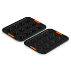 Conjunto 2 Formas para 12 Mini Cocotte Metal Bakeware Le Creuset