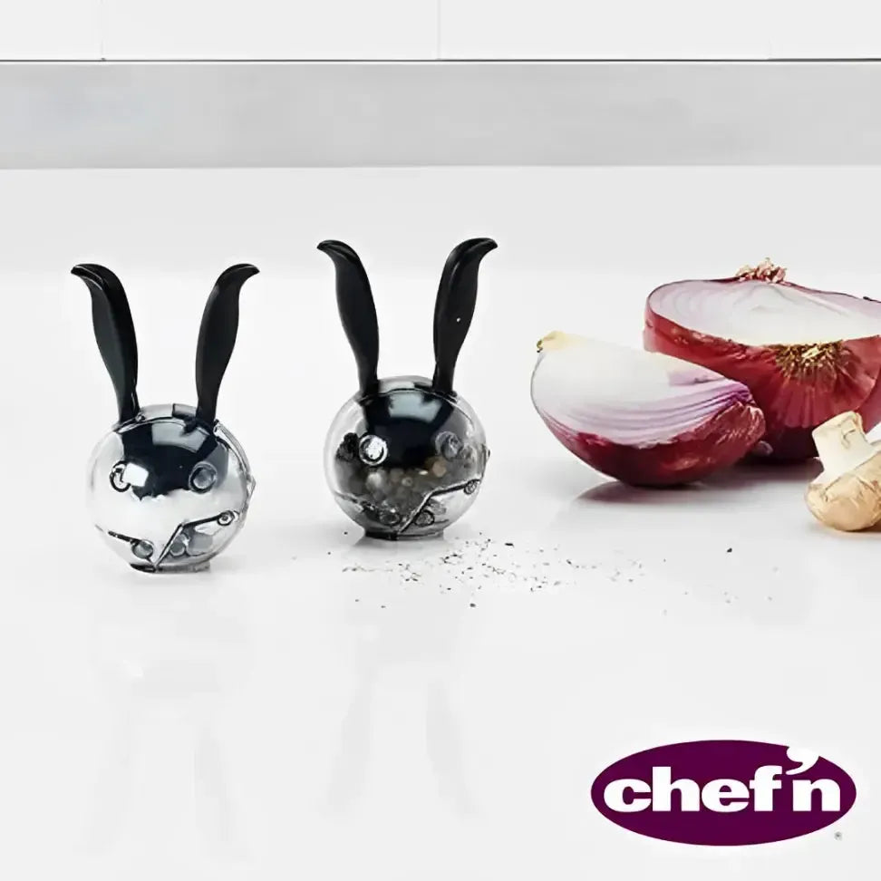 Conjunto 2 peças Mini Moedores de Sal e Pimenta Magnético 10cm Chef'n