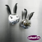 Conjunto 2 peças Mini Moedores de Sal e Pimenta Magnético 10cm Chef'n
