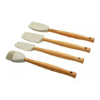 Conjunto 3 Espátulas e 1 Pincel Craft com Porta Utensílios Cerâmica Clássico Meringue 1,1L Le Creuset