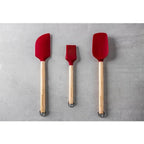 Conjunto 3 Peças Pincéis Espátula Bétula Ecológica Empire Red KitchenAid
