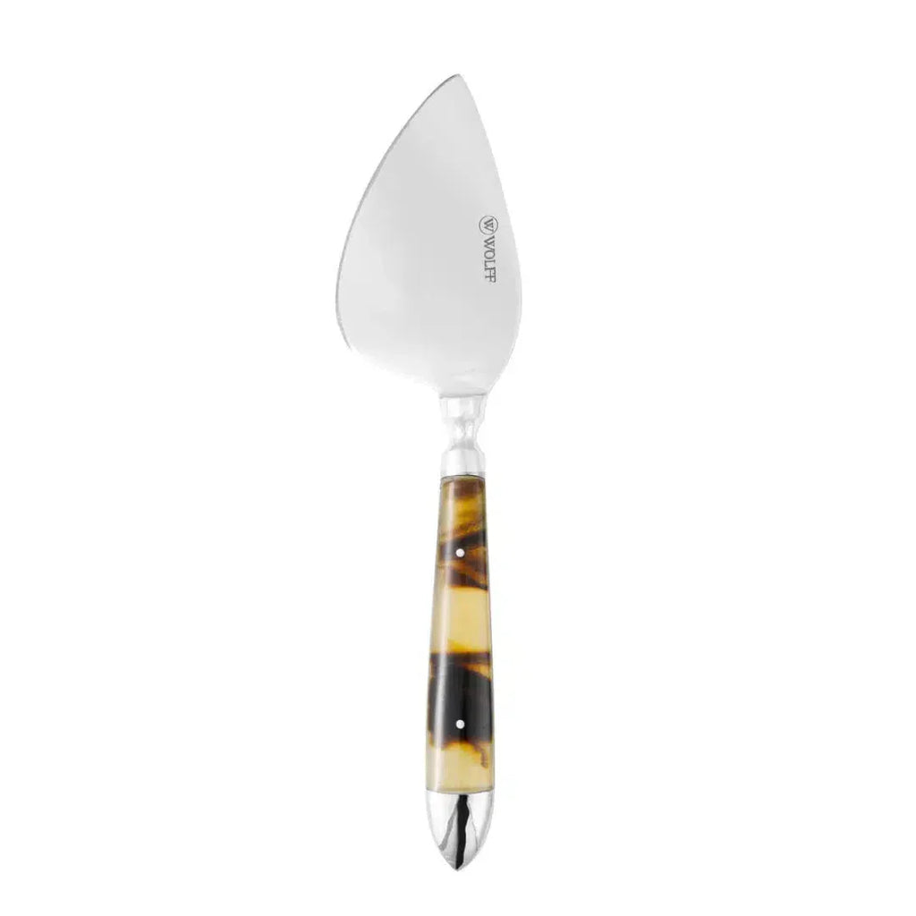 Conjunto 3 Peças para Queijo Tartaruga Aço Inox Com Cabo Resina Wolff