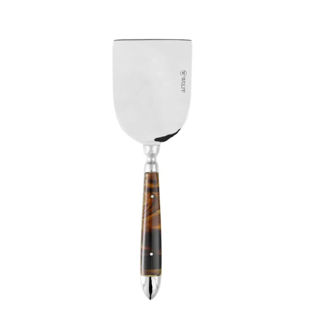Conjunto 3 Peças para Queijo Tartaruga Aço Inox Com Cabo Resina Wolff