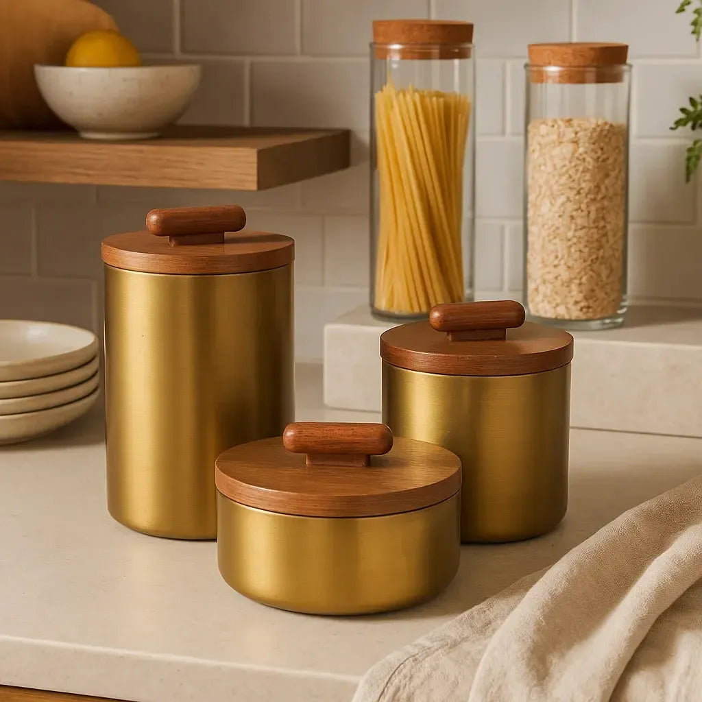 Conjunto 3 Potes para Cozinha Mart