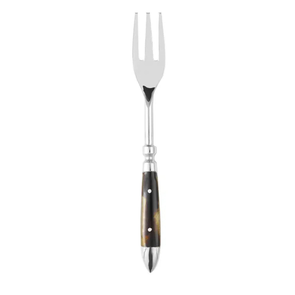 Conjunto 4 Garfos para Petisco Tartaruga Aço Inox Com Cabo Resina Wolff 13,5cm