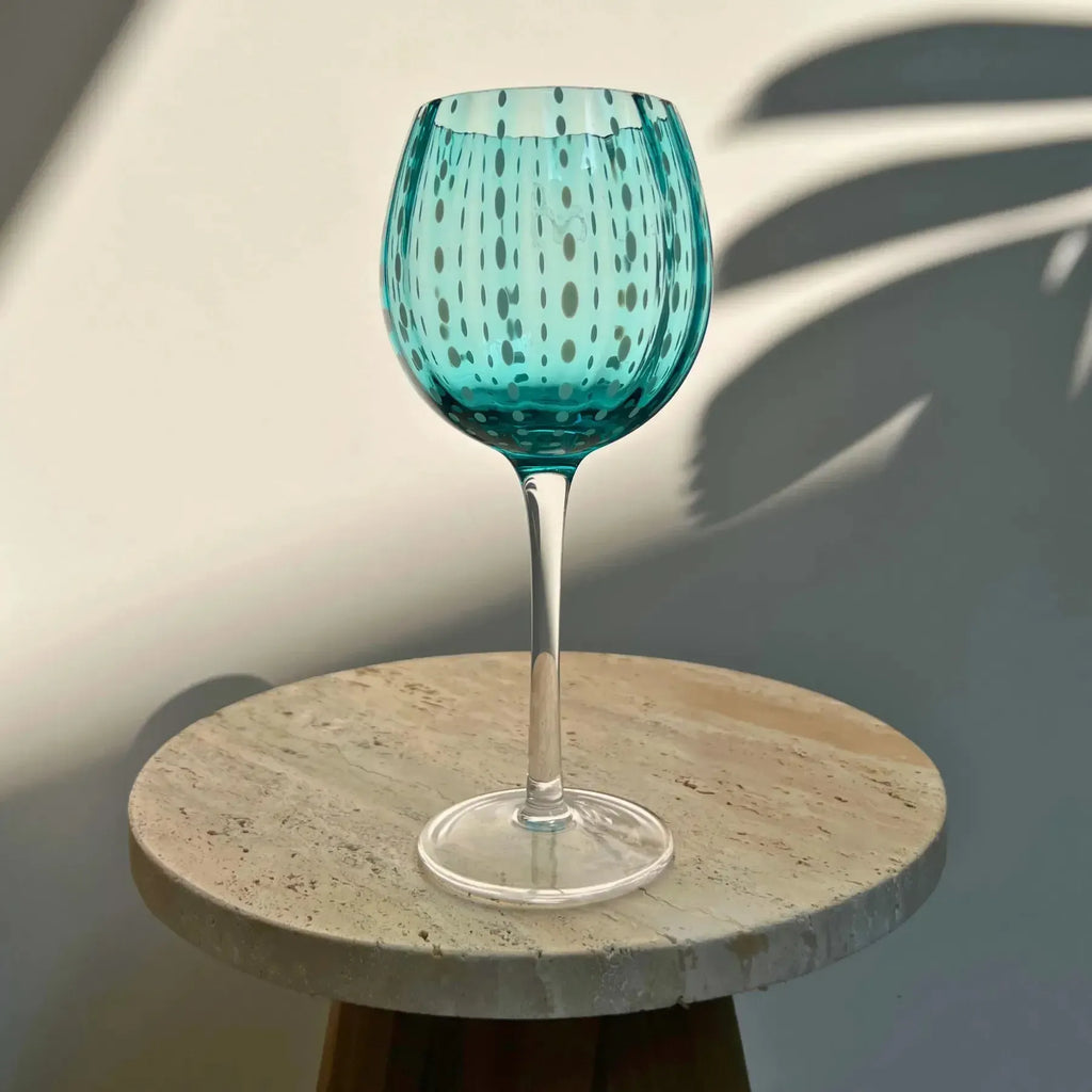 Conjunto 4 Taças para Vinho Vidro Verde Coloratta 450ml