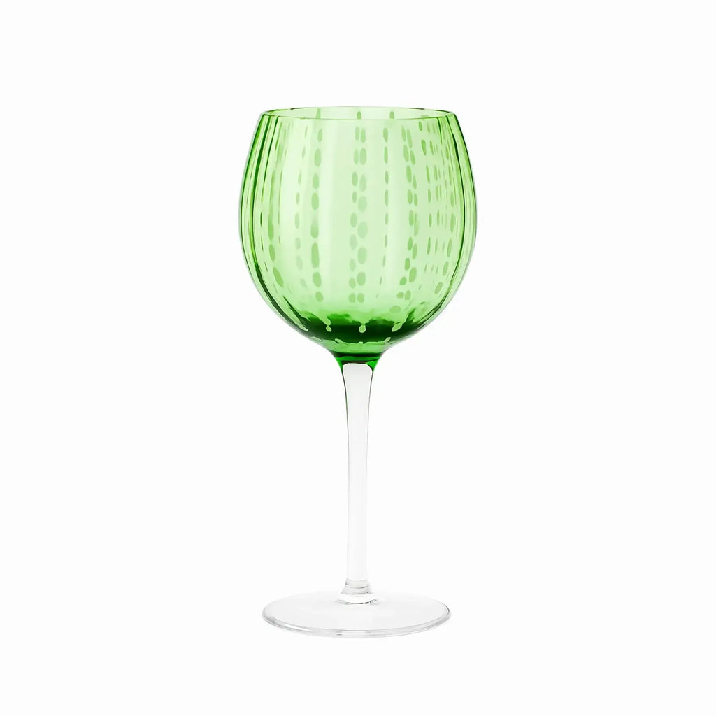 Conjunto 4 Taças para Vinho Vidro Verde Coloratta 450ml