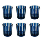 Conjunto 6 Copos Acrílico Azul Linha Náutica 300ml