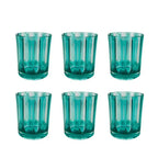 Conjunto 6 Copos Acrílico Verde Tiffany Linha Náutica 300ml