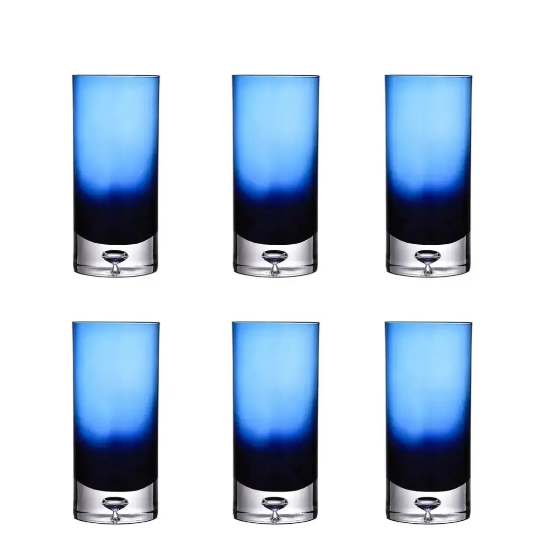 Conjunto 6 Copos Altos Vidro Verde Linha Refúgio 400ml