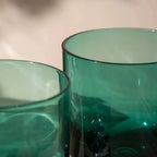 Conjunto 6 Copos Baixos Vidro Verde Linha Refúgio 350ml