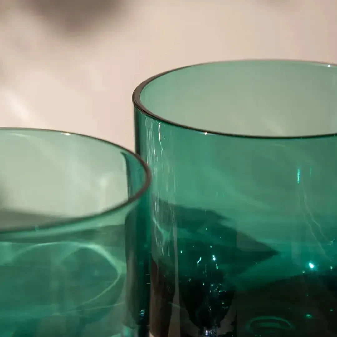 Conjunto 6 Copos Baixos Vidro Verde Linha Refúgio 350ml