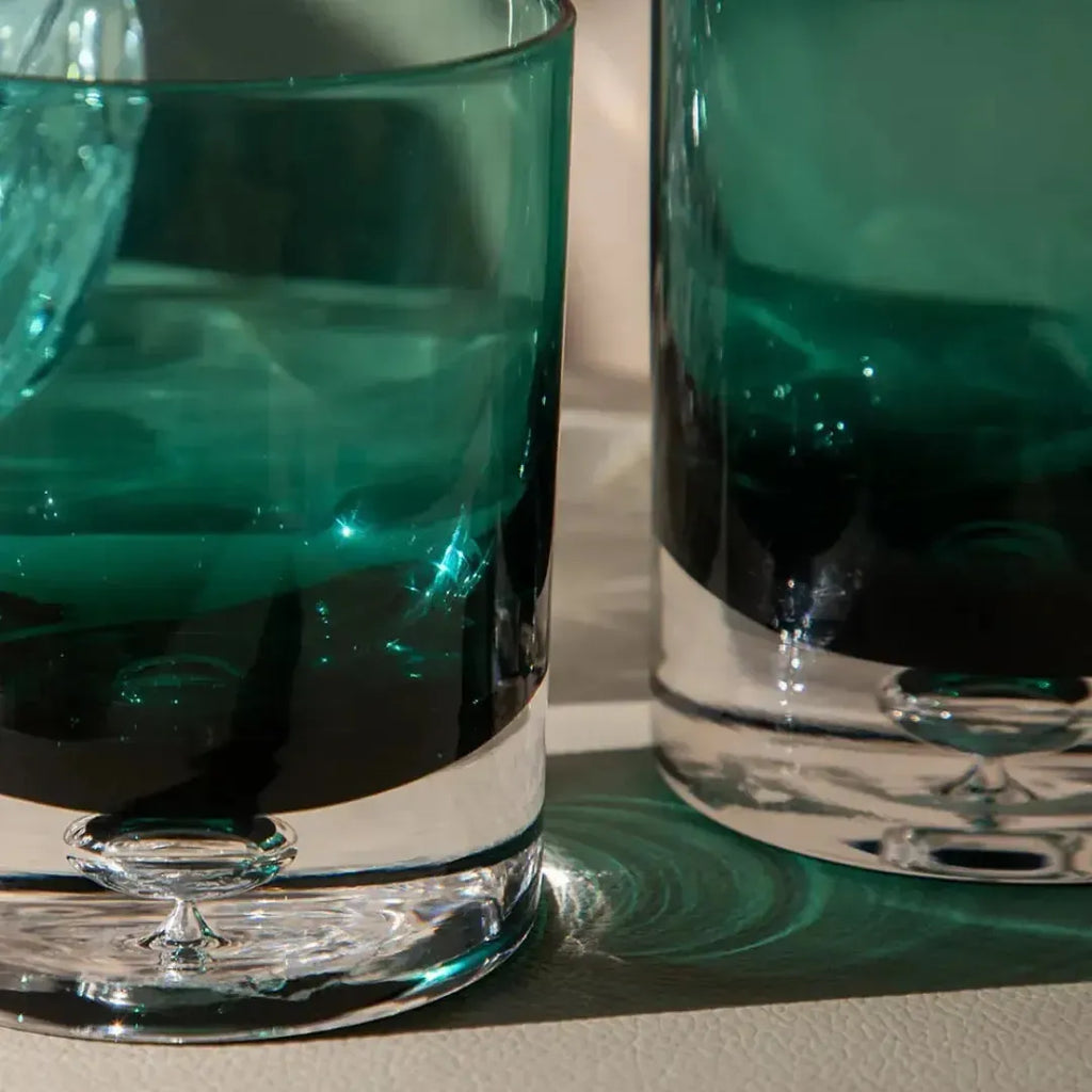 Conjunto 6 Copos Baixos Vidro Verde Linha Refúgio 350ml