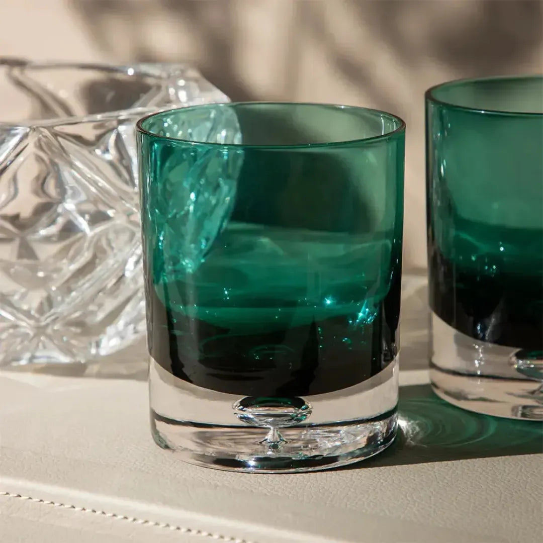 Conjunto 6 Copos Baixos Vidro Verde Linha Refúgio 350ml