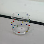 Conjunto 6 Copos Baixos Vidro com Pontos Coloridos Linha Vibrance 400ml