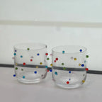 Conjunto 6 Copos Baixos Vidro com Pontos Coloridos Linha Vibrance 400ml